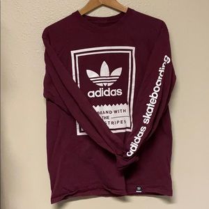 Adidas Burgundy long sleeve